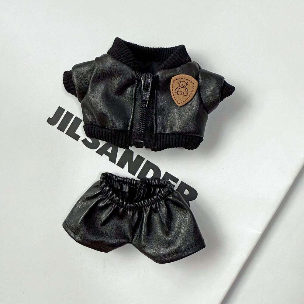17cm Shield Bear First Second Third Generation Sitting Style Jacket Coat Leather Skirt Labubu Baby Clothes