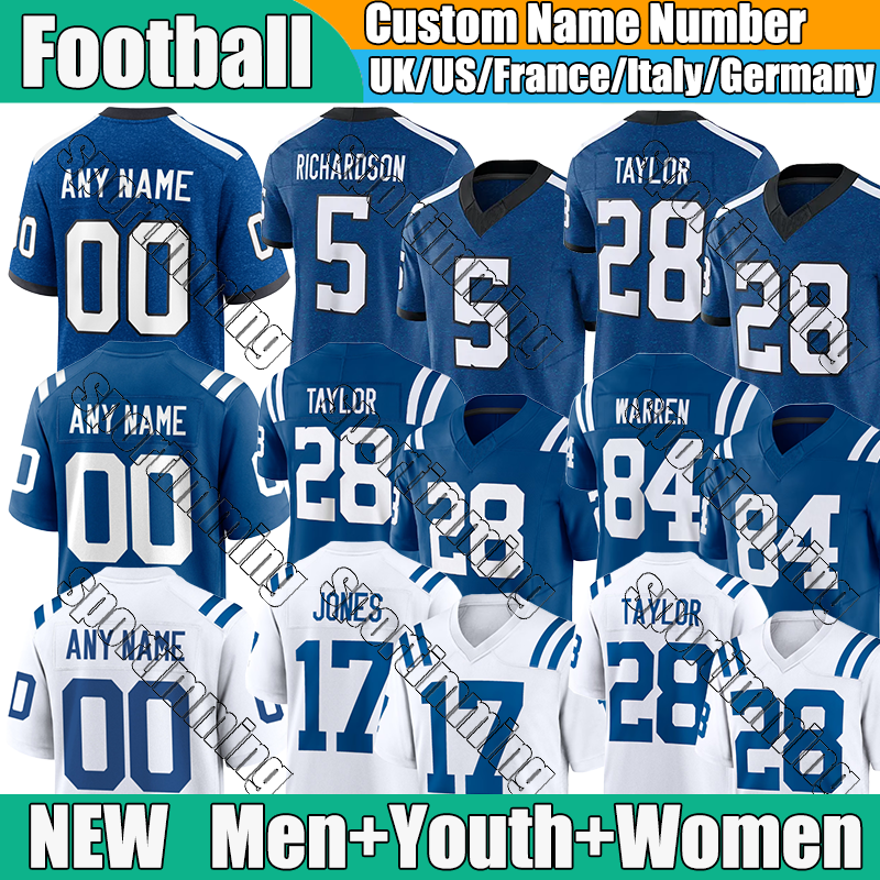 ColtsS jersey Richardson Warren Latu Taylor Pittman Jr Nelson Buckner Manning Luck Football Jerseys