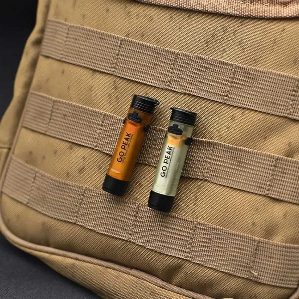 Go Peak Mini Pocket Flashlight Outdoor Key Clip Cap Ambient LED Long Endurance Disaster Relief Emergency Strong Camping Light M251201