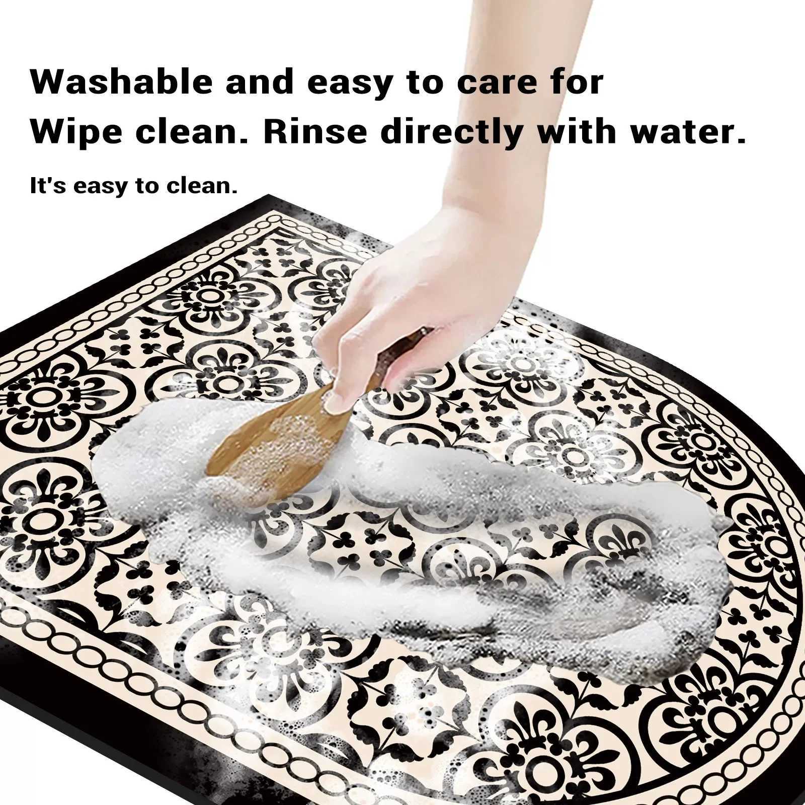 VIKAMA Luxury Coffee Machine Mat Absorbent Kitchen Utensil Drying Mat Non-Slip Quick-Dry Countertop Drainage Pad Kitchen Decor Y251201
