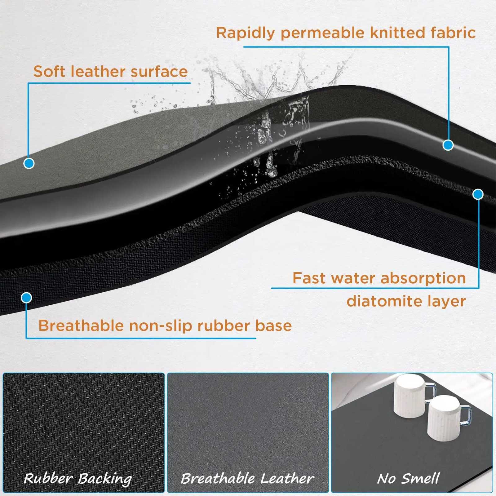 Kitchen Floor Mat Long Diatite Thicken Kitchen Rug Soft Washable Carpets Anti Slip Bathro Entrance Doormat Drying Floor Mats H251129