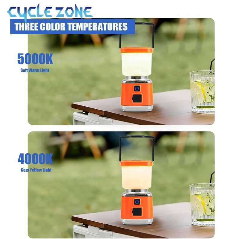 Portable Camping Light TYPE-C Rechargeable Dimmable Hanging Tent Lantern Night Lights Outdoor Camping Fishing Emergency Lighting M251201