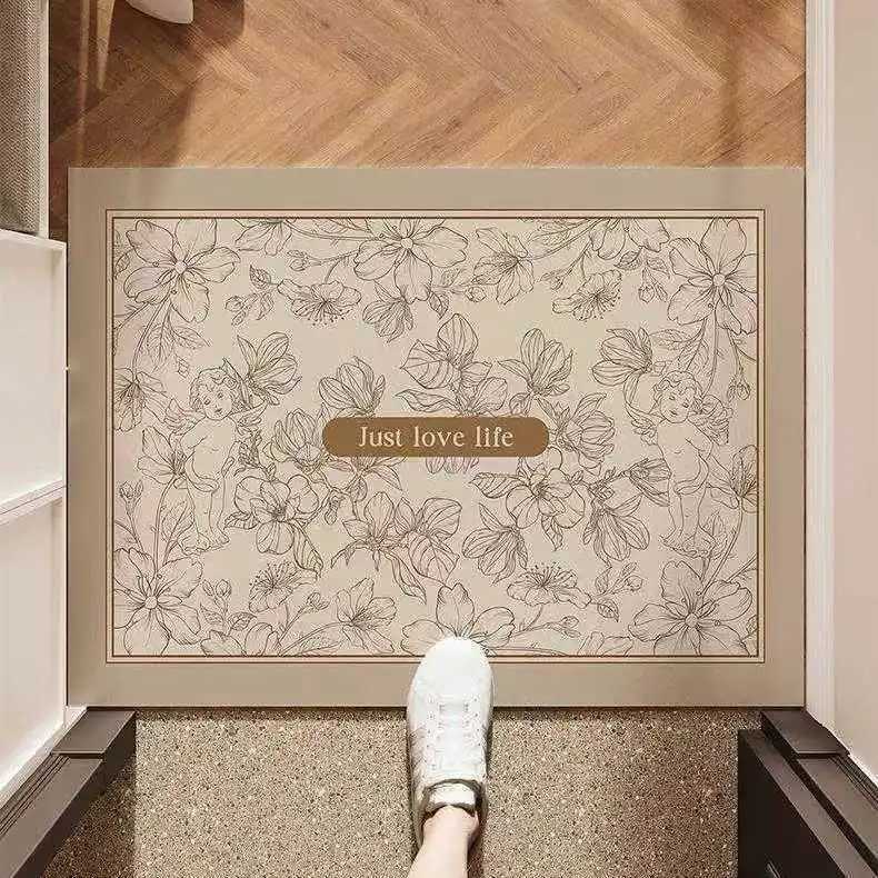 Diat d bathro floor mat kitchen door floor mat non-slip absorbent toilet carpet toilet universal foot mat H251129