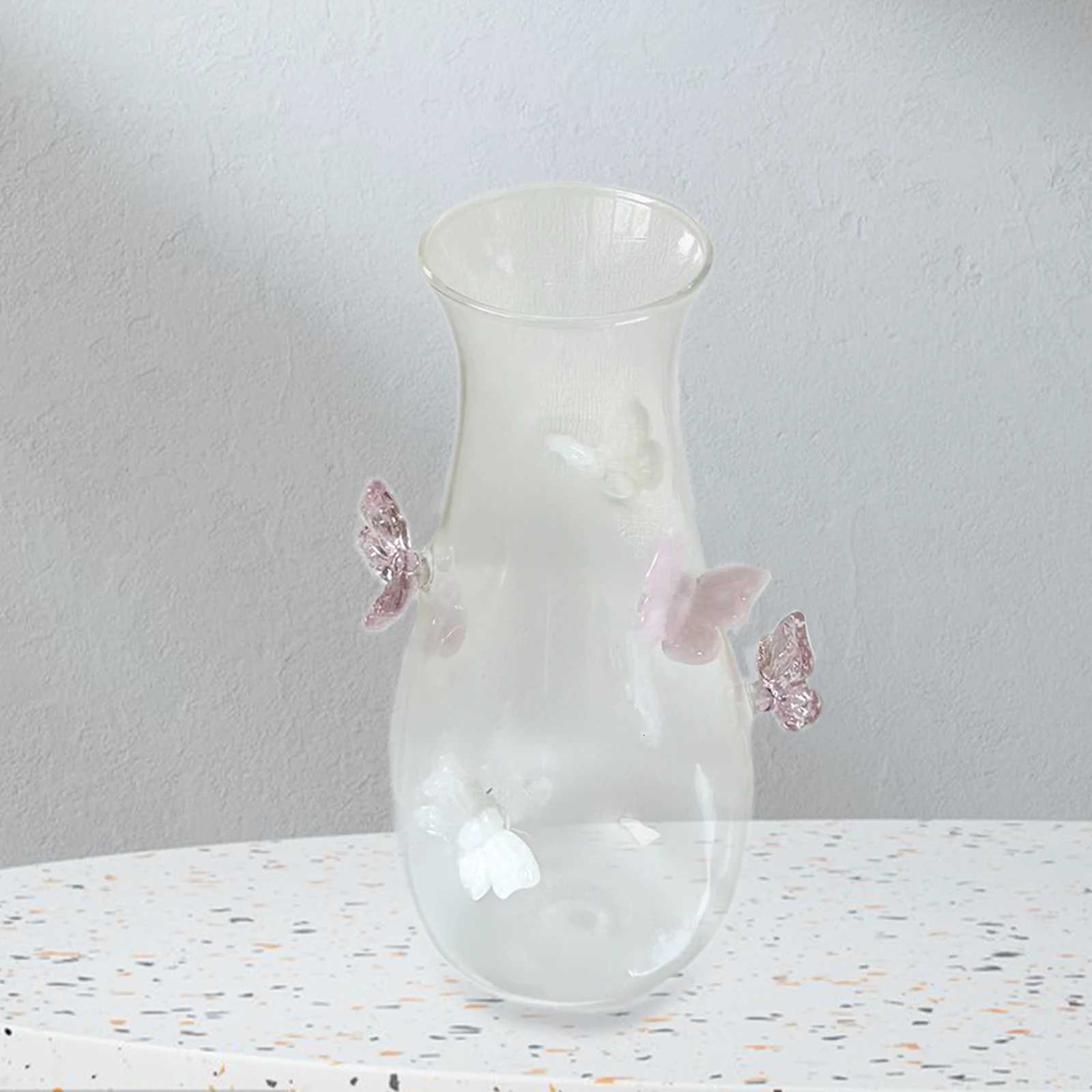 3D Vase Jar Handcraft He Decor Bottle Vase Borosilicate For Gift Party Living Ro Tabletop Countert Y251201