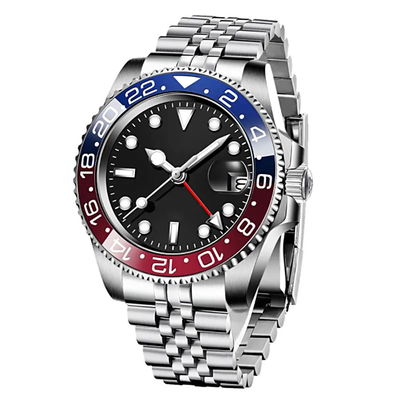 mens watch AAA designer automatic sapphire 904L stainless steel sports watch luminous GMT Montre De Luxe root beer Luxury watches DHgate ST9 jason007 Wristwatches