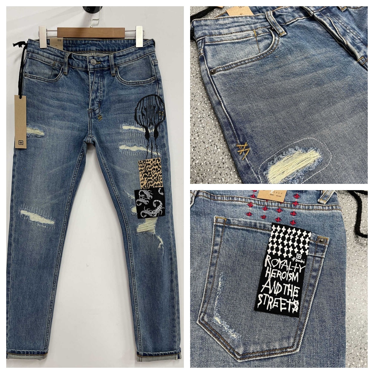 2025 new style Ksubi jean denim jeans Mens short pant Men pants Clothing Tight Skinny Rise Elastic Jeans Designer Fashion 28-40size 02 9a 66 24d acd dad 9d 39