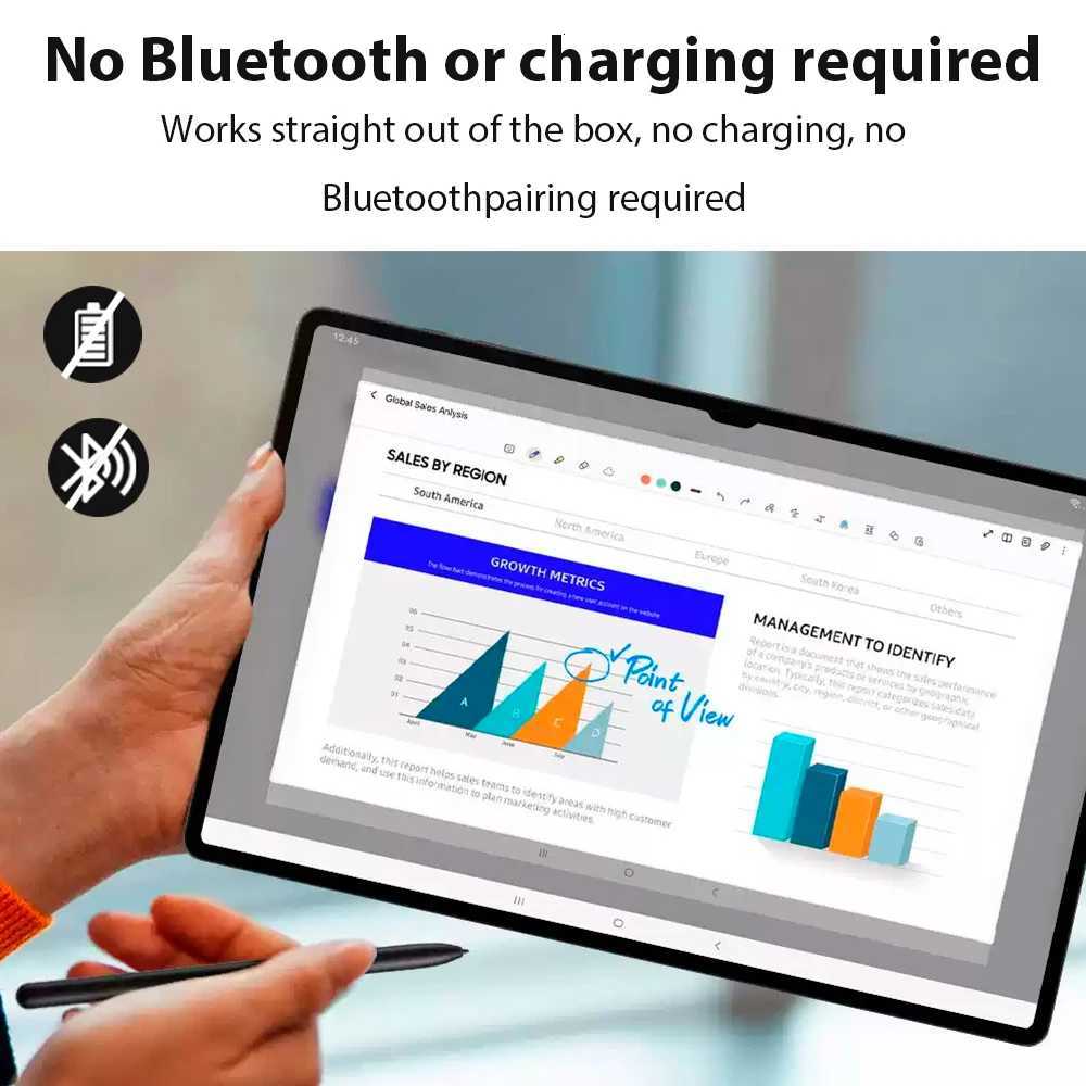 New 2025 Touch Pen For Stylus Reject Palm Magnetic Adsorption Built-In Eraser Wireless Connectivity Tablet Accessories C251201