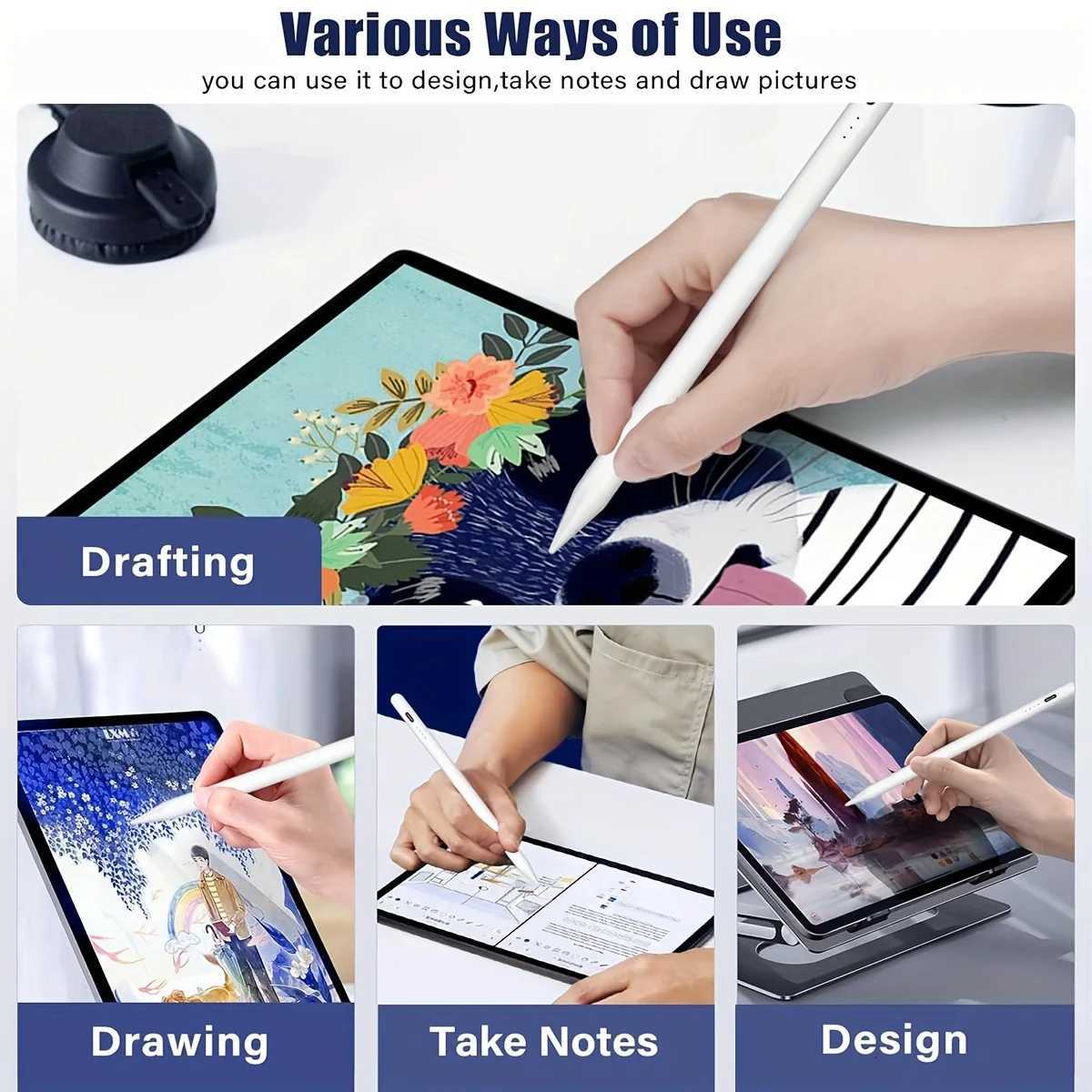 Stylus Pen for iPad Android Tablet Pencil 2 Pro Air 3 4 5 M2 M3 M4 Mini 2024 2025 Find My in App Palm Rejection IOS Draw C251201
