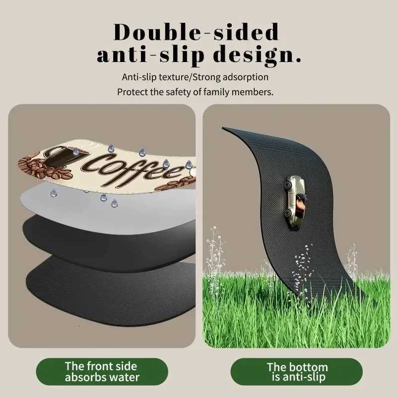 Bohemian Style Diatomite Drainage Mat Quick Dry Kitchen Countertop Pad Heat Resistant Anti Slip Placemat Sink Decor Beautiful Y251201