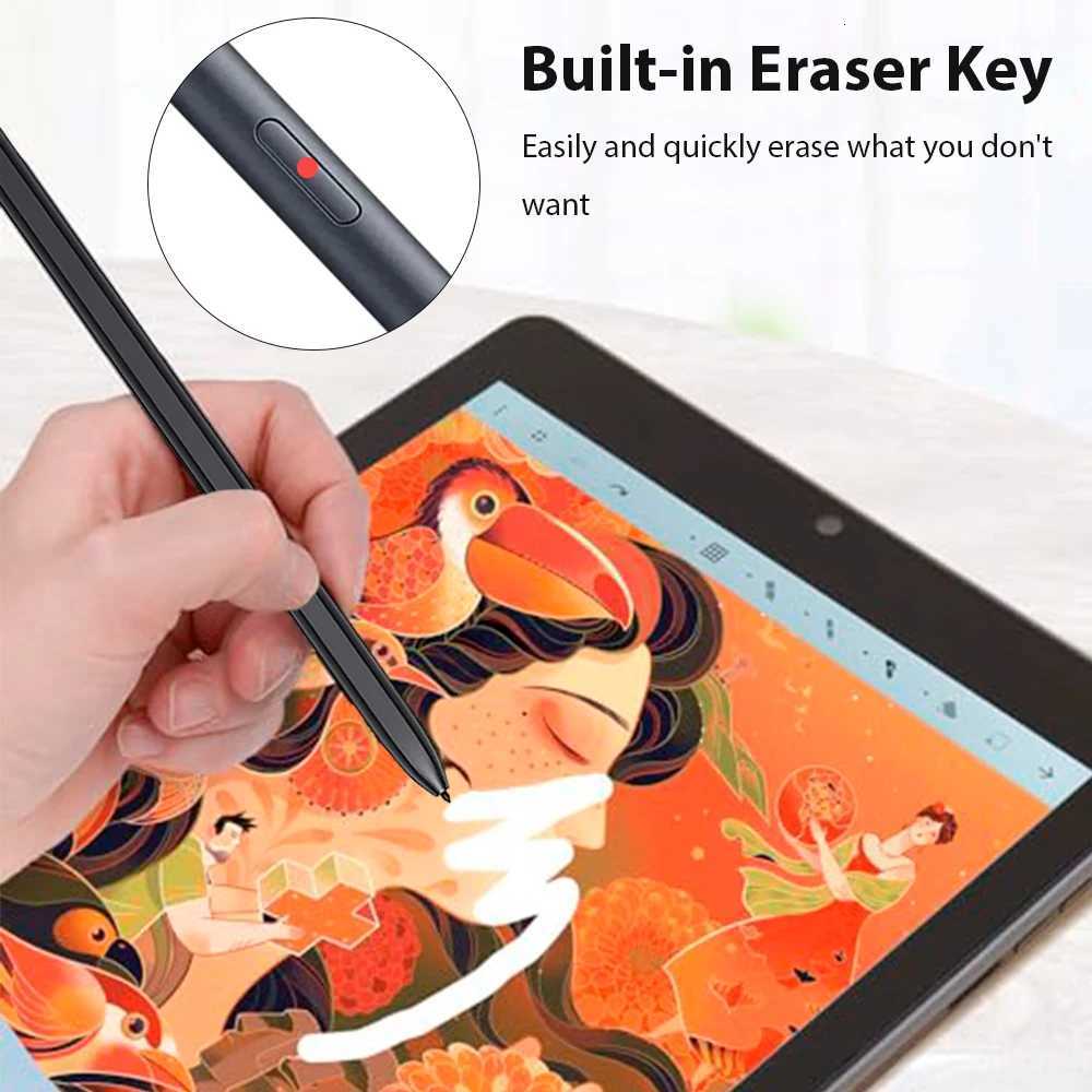 New 2025 Touch Pen For Stylus Reject Palm Magnetic Adsorption Built-In Eraser Wireless Connectivity Tablet Accessories C251201