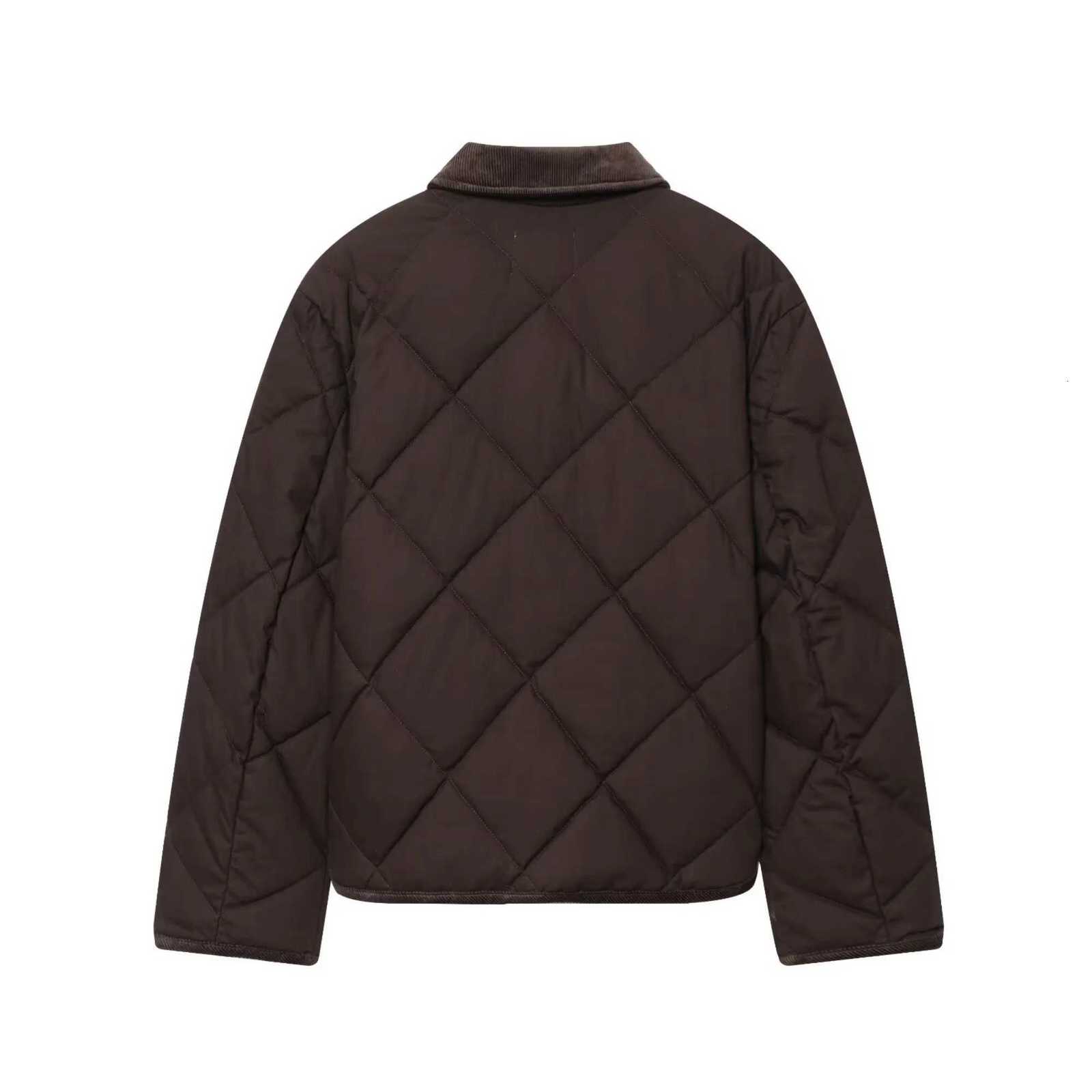 Womens Thick Short Jacket Coats Autumn Winter Fashion Pockets Warm Quilted Coats Female Casual Outerwear Chic Tops 2025T251201