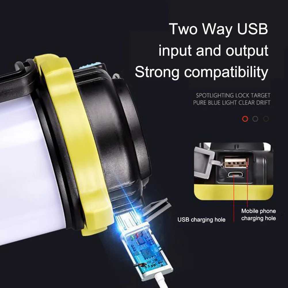 Portable Camping Light 3000mAh Capacity Power Bank Torch Light LED Lanterns Waterproof Outdoor Tent Light Rechargeable Flashligh M251201