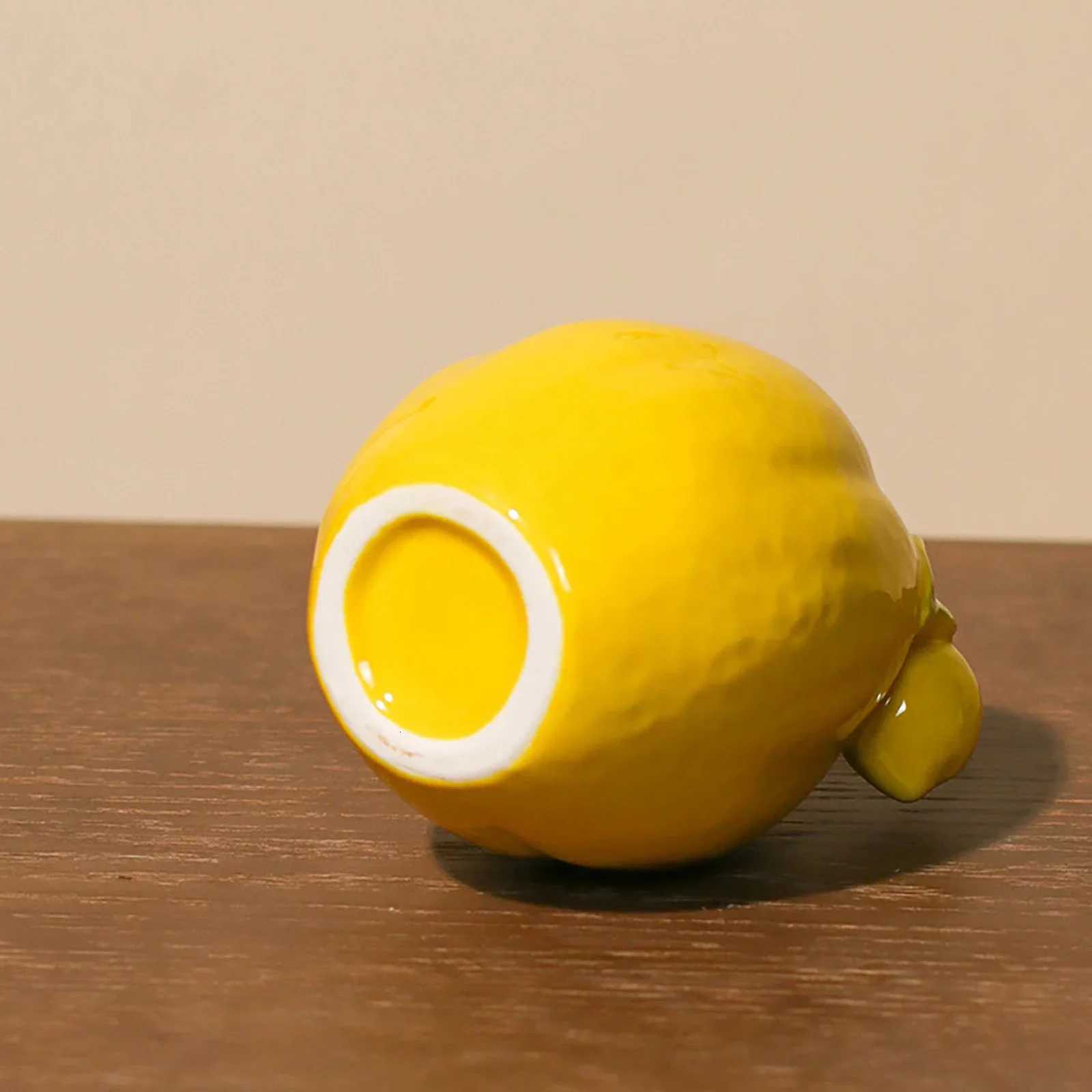 Lemon Ceramic Vase Nordic Ins Feng Shui Ctivation Flower Vase He Fresh Desktop Decoration Crafts He DIY Decor Y251201