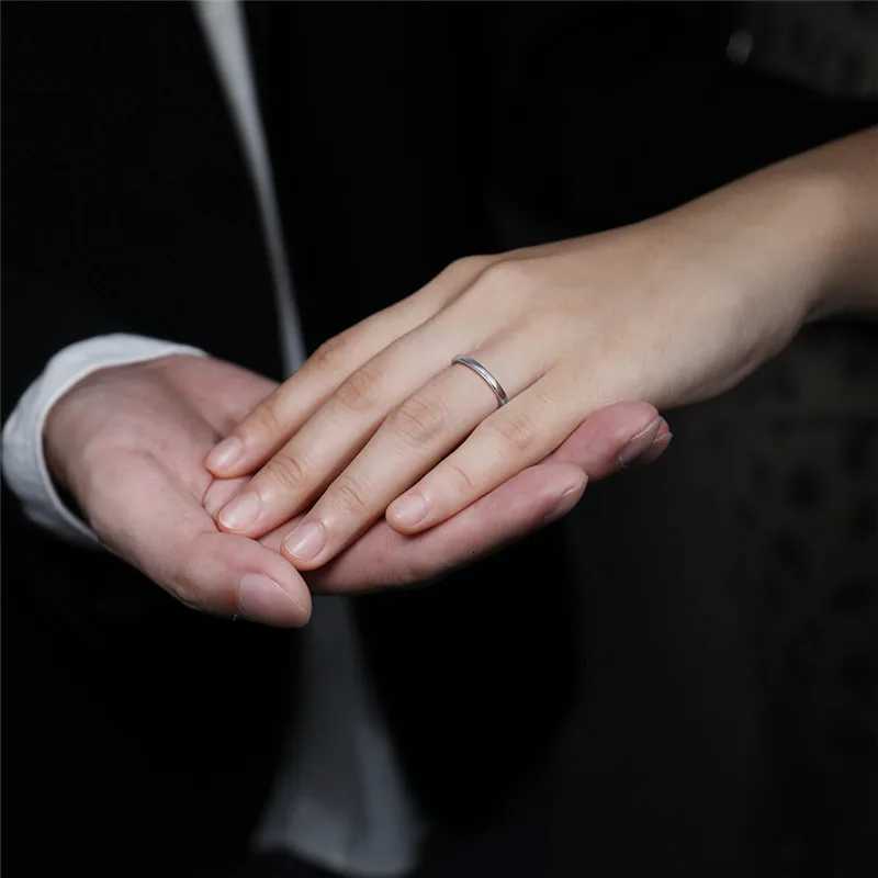 Somen 2mm Women Ring Thin Tungsten Carbide Ring Gold ColorsRose Gold/Silver Color Polished Classic Female Wedding Band SimpleT251201