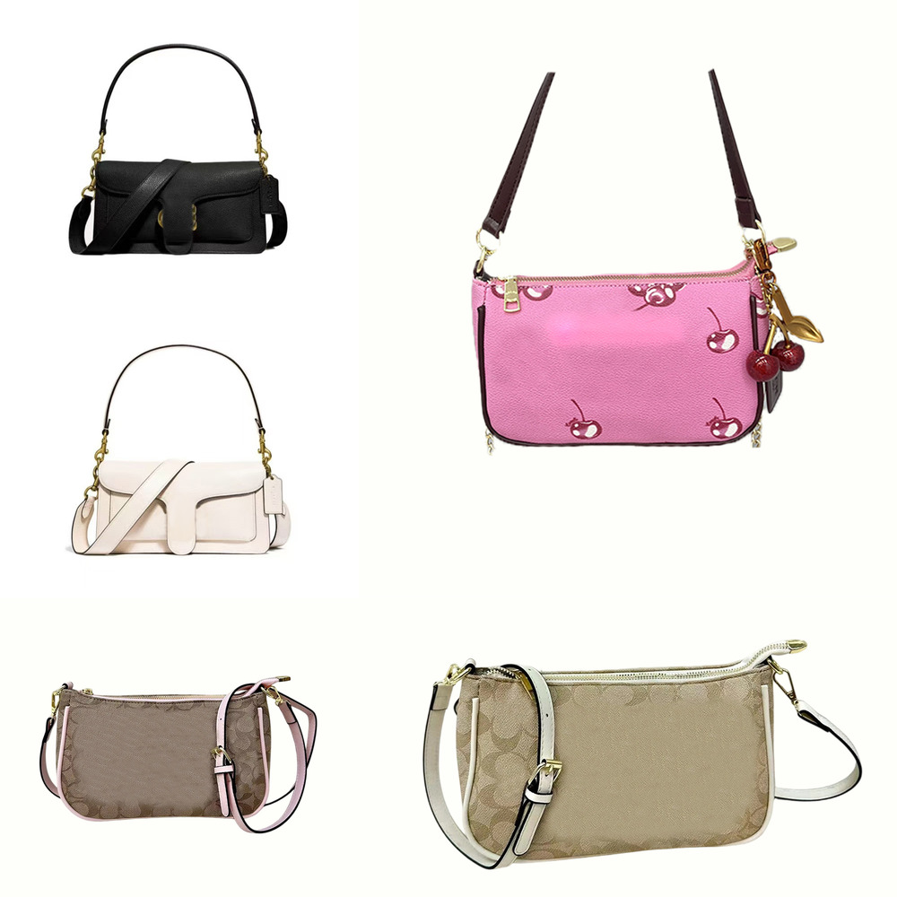 Luxury Chain Shoulder Tabby bag Desinger Womens Handbag Vintage cherry bag Stamp Genuine Leather Woman Small Square Old Flower Material Crossbody Bag coooachbags