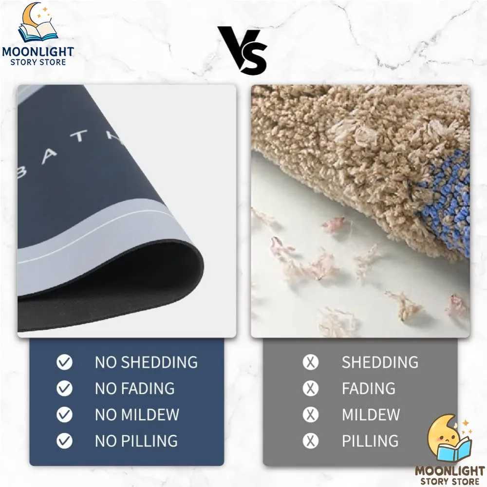 Bath Mats Moderni Magic Mat Bathro Rubber Anti Slip Quick Drying Absorbent Bathro Rug Shower Ro Rugs for Bathtub Sink H251129