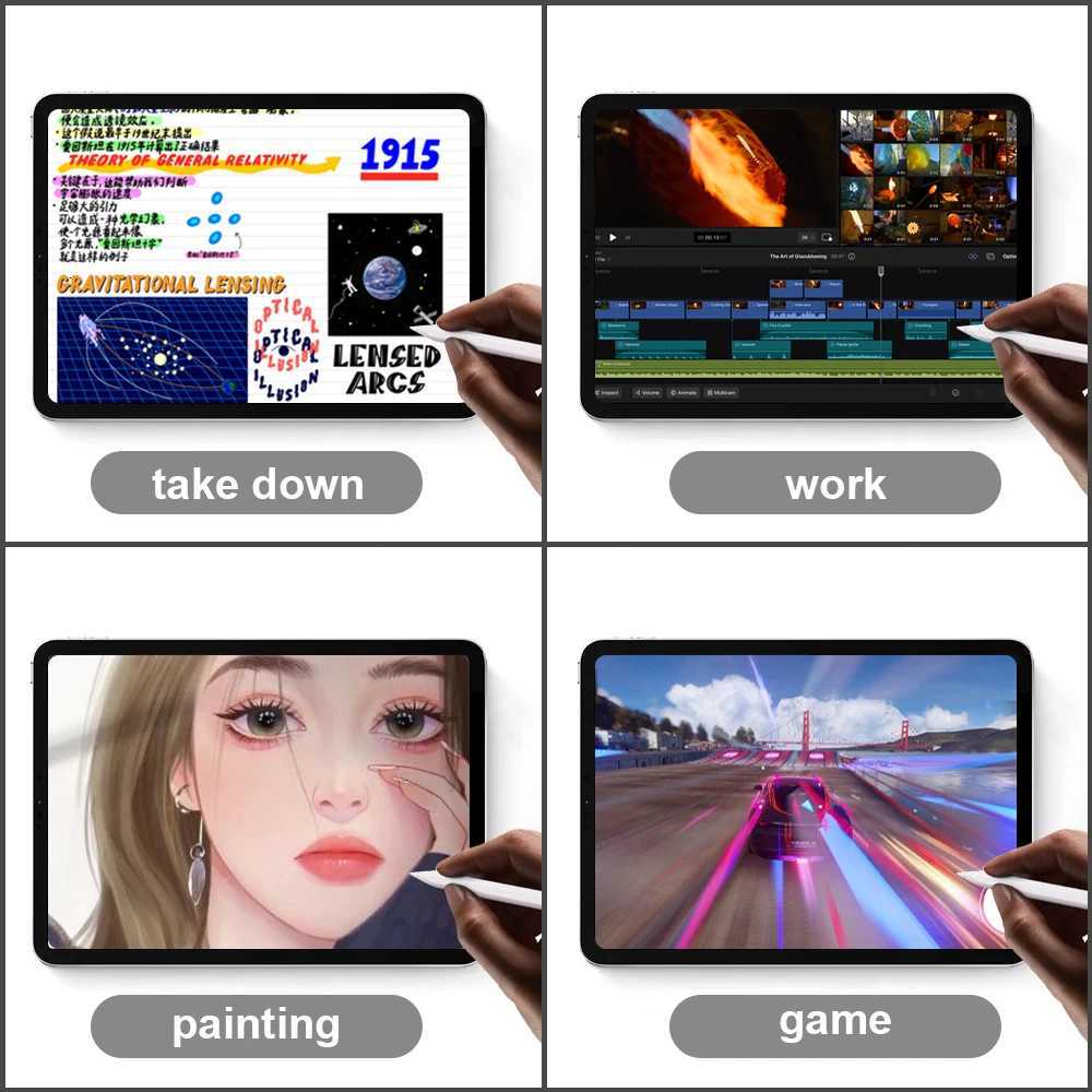 Stylus Pen for iPad Palm Rejection Power Display For iPad Pencil Accessories 2022 2021 2020 2019 2018 Pro Air Mini 6 7 Pen C251201