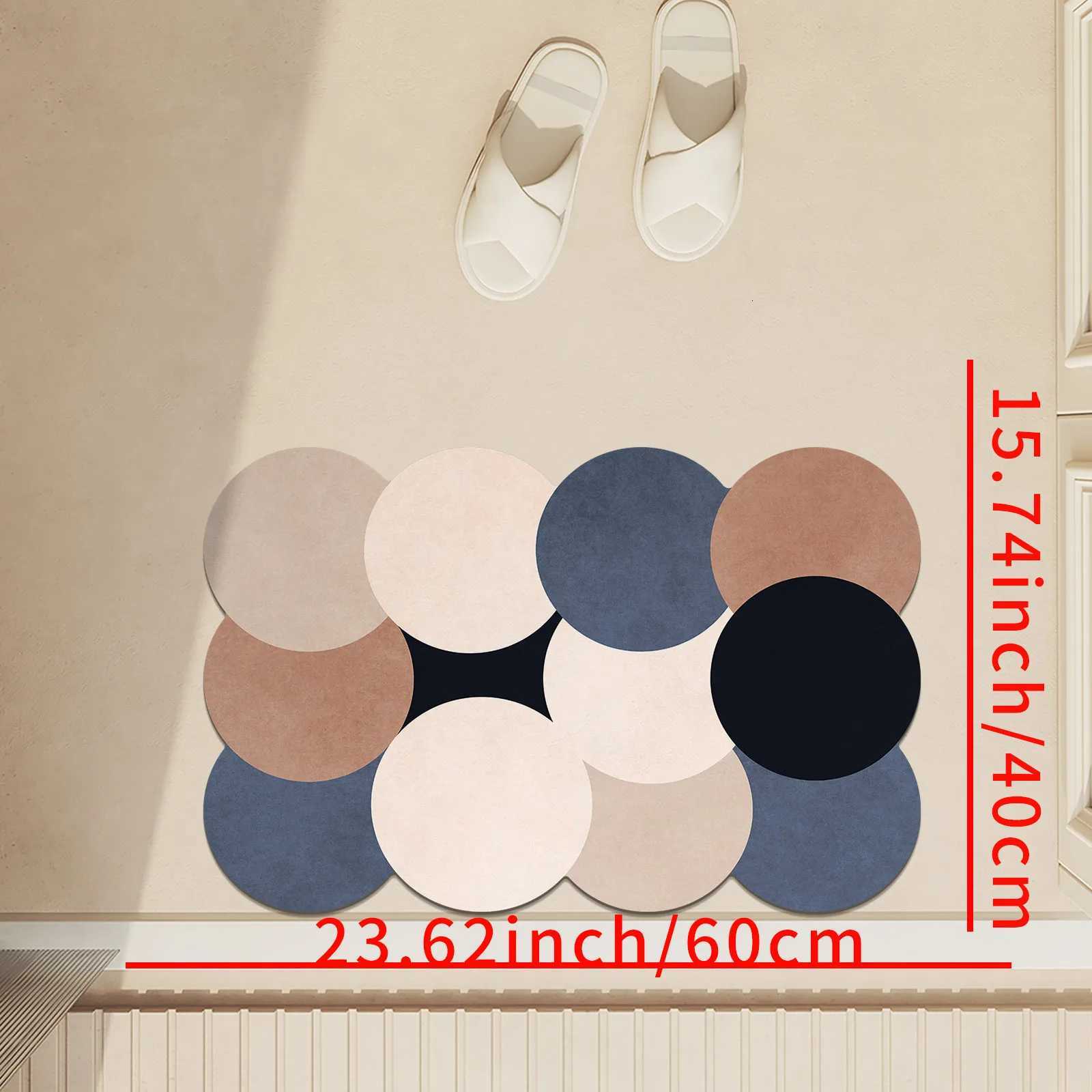 Luxury Stone Bath Mat Bathro Absorbent Foot Mats Quick Dry Non-slip Shower Carpet Toilet Rugs Doormat Washable H251129