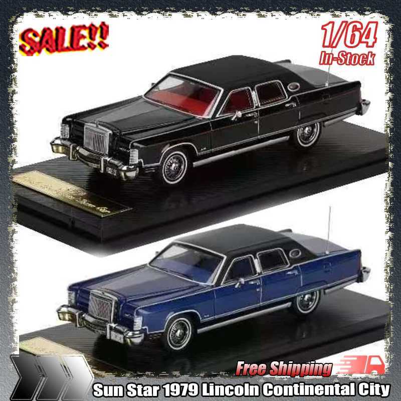 New In Stock Sun Star 164 1979 Lincoln Continental City Simulation Alloy Miniature Die-Cast Car Model ChildrenS Christmas Gift J251129