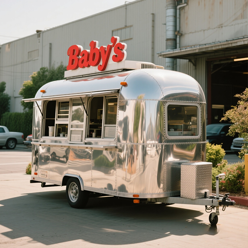 Classic Airstream Mobile Kitchen: Versatile for Fast Food, Desserts & Beverage Service