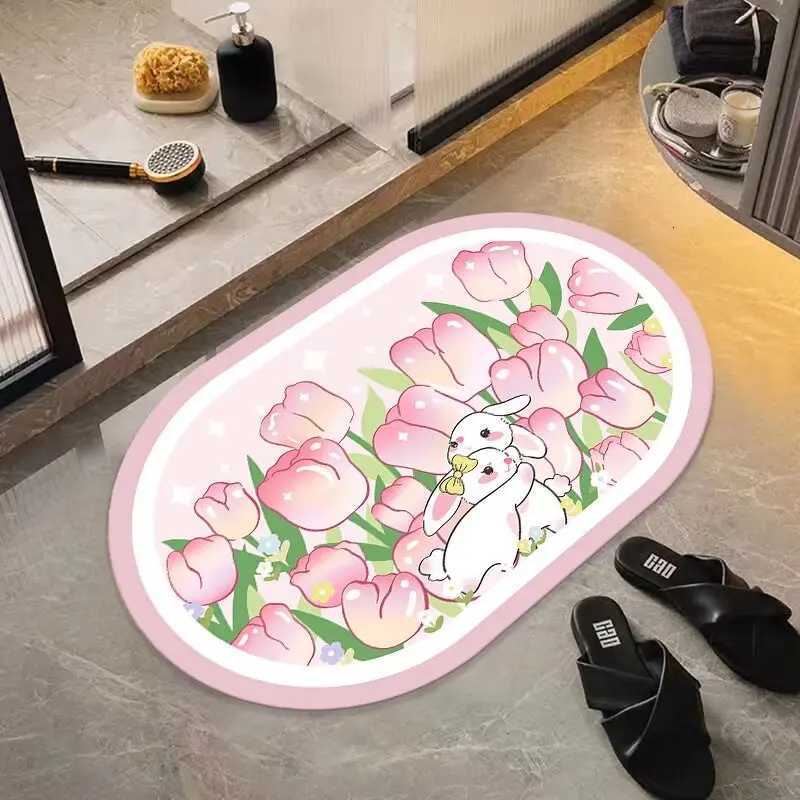 Toilet floor mat bathro door diat d absorbent mat quick drying non-slip mat entry door foot mat carpet H251129