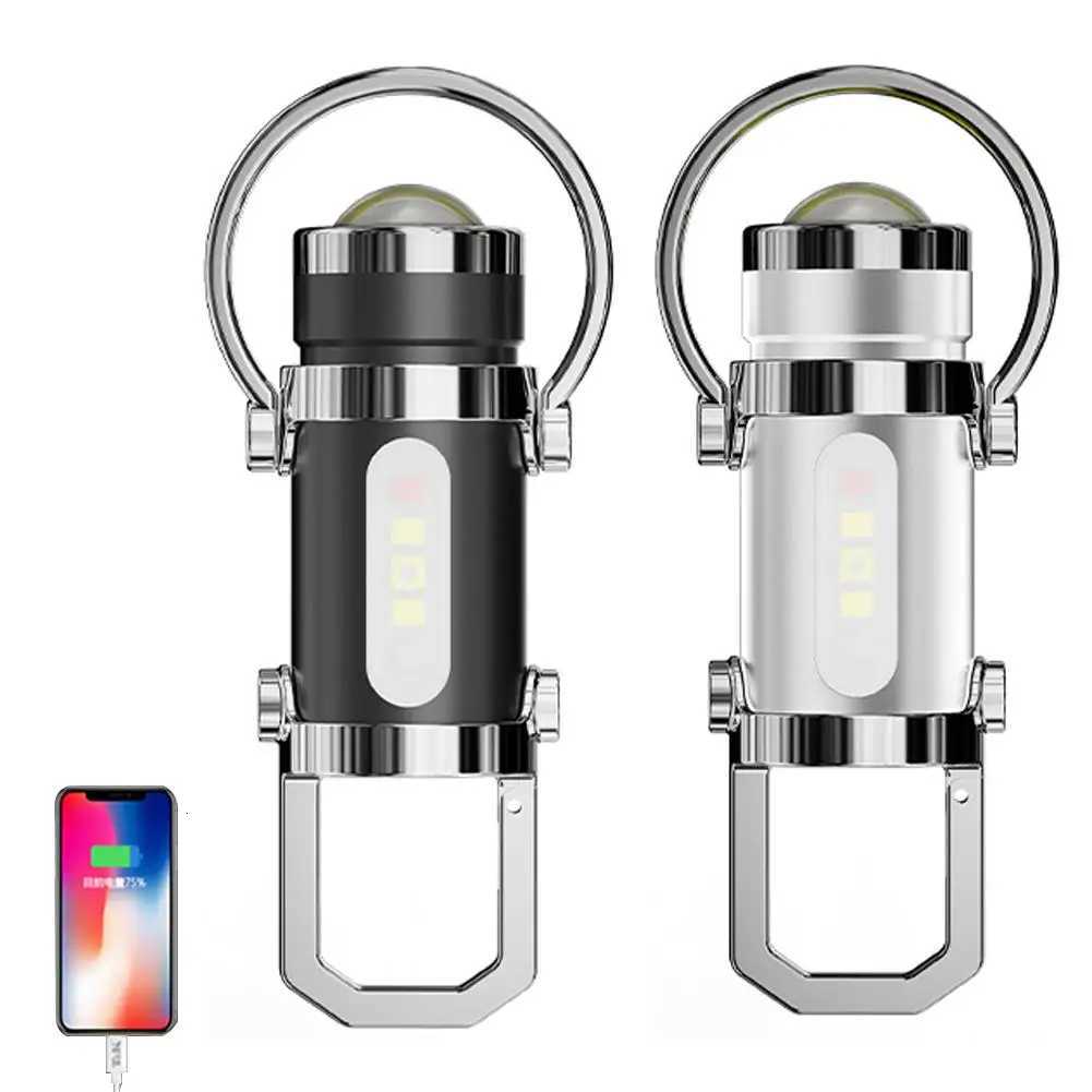 Portable Keychain Multi-Function Emergency Flashlight Outdoor Mini Flashlight Mobile Power for Outdoor Camping And Hiking Light M251201