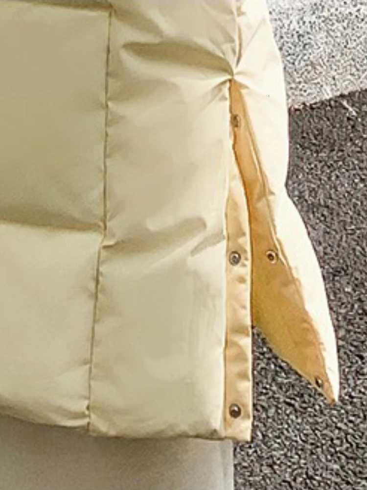 Female Down Cotton Hooded Overcoat 2025 Winter Women Jacket Coats Long Parkas Thick Warm Jackets Windproof Casual Student CoatT251201