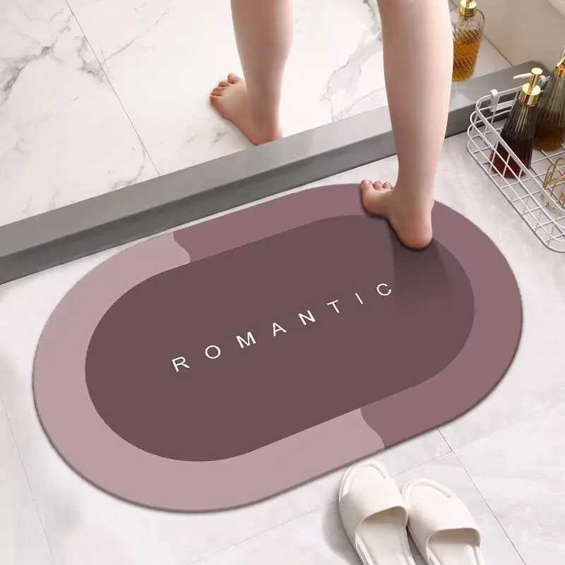Toilet bathro floor mat diat d toilet absorbent mat into the door quick drying household anti-dirty soft non-slip foot pad H251129