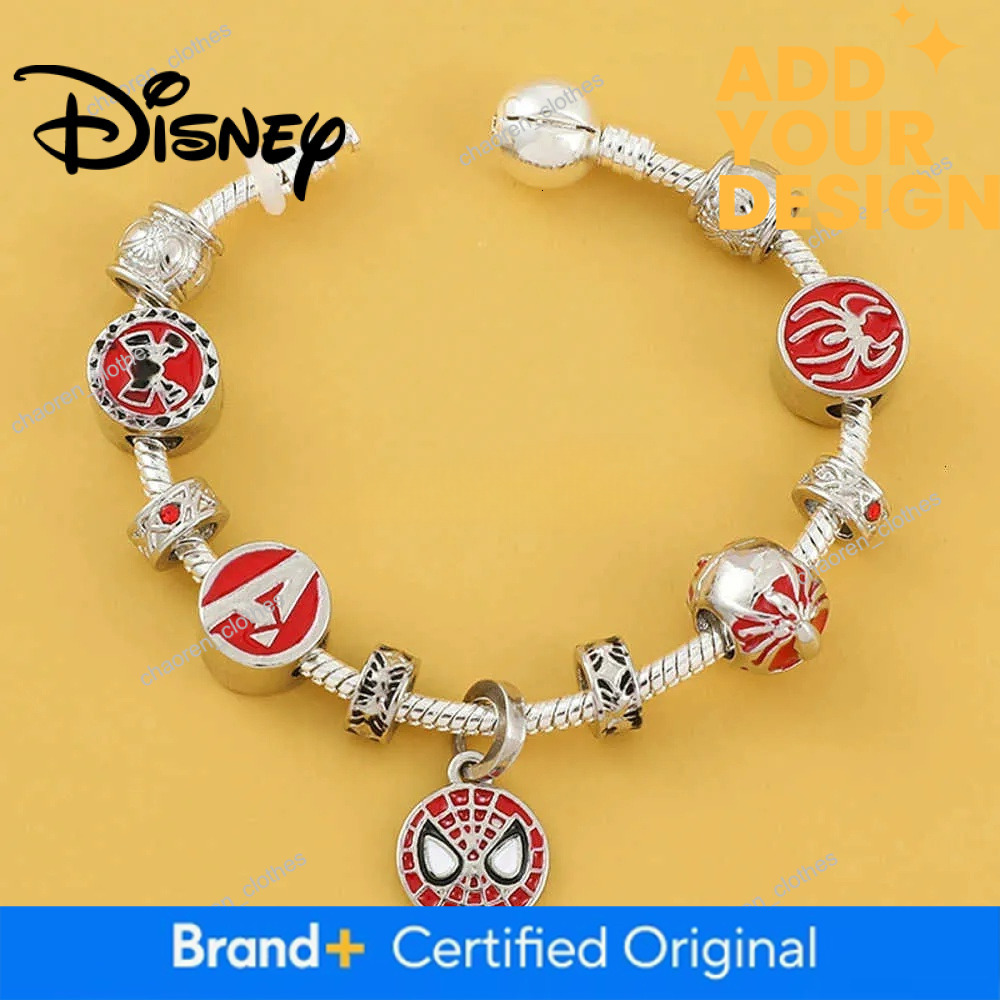 custom Disney Charms Crystal Beads Marvel Superhero Pendant Bangle Star Wars Bracelet Women Jewelry Accessories for Fans Gifts - view 4