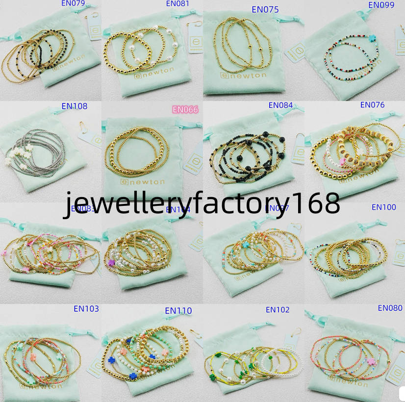 High Quality Enewton Brand Jewelry Cross Pearl Bracelets Bangles Colorful Beads Real Gold Silver Filled Bracelet Bangle Cuff Brand Birthday Gift ENZ13