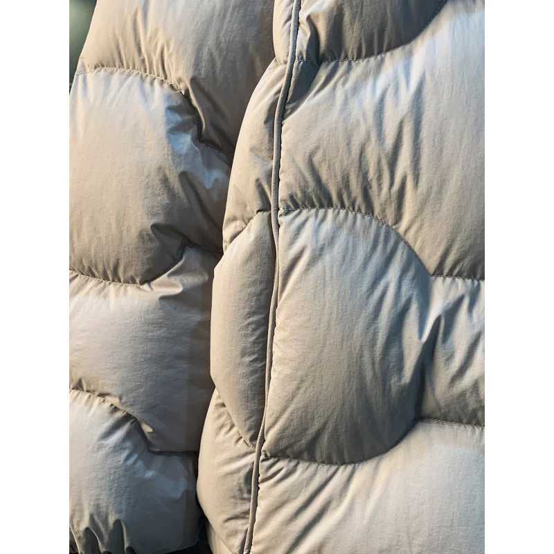 High fluffy winter warm down jacket for men trendy new 2025 stand up collar duck down thick cold resistant jacketT251201