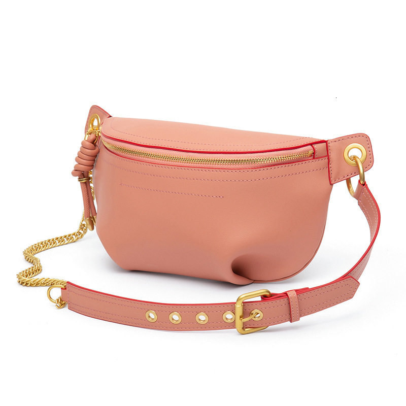 MAHEU Ins korea fashion style woman bags genuine leather fanny packs for sport outdoor travel bag for ladies girls waist bag 250206