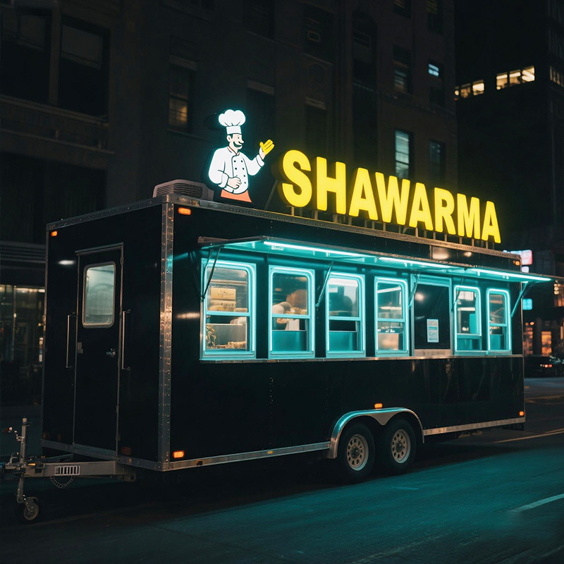 Ultimate Street Food Business Trailer | 304 Stainless Steel Kitchen for Chips, Ice Cream, Coffee & Burgers