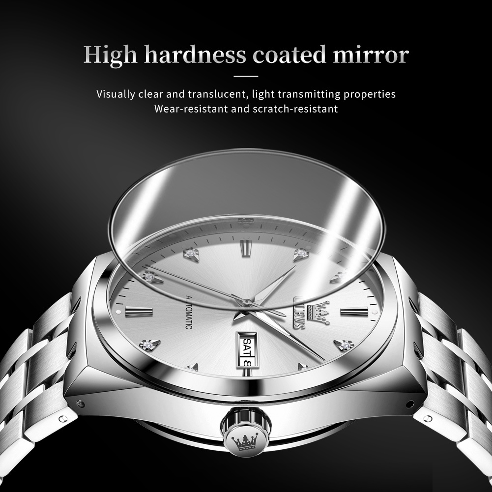 OLEVS Designer Men's Luxury Diving Machinery Watch Classic Fully Automatic Night Light Waterproof Business Watch Festival Gift Free Shipping Whol