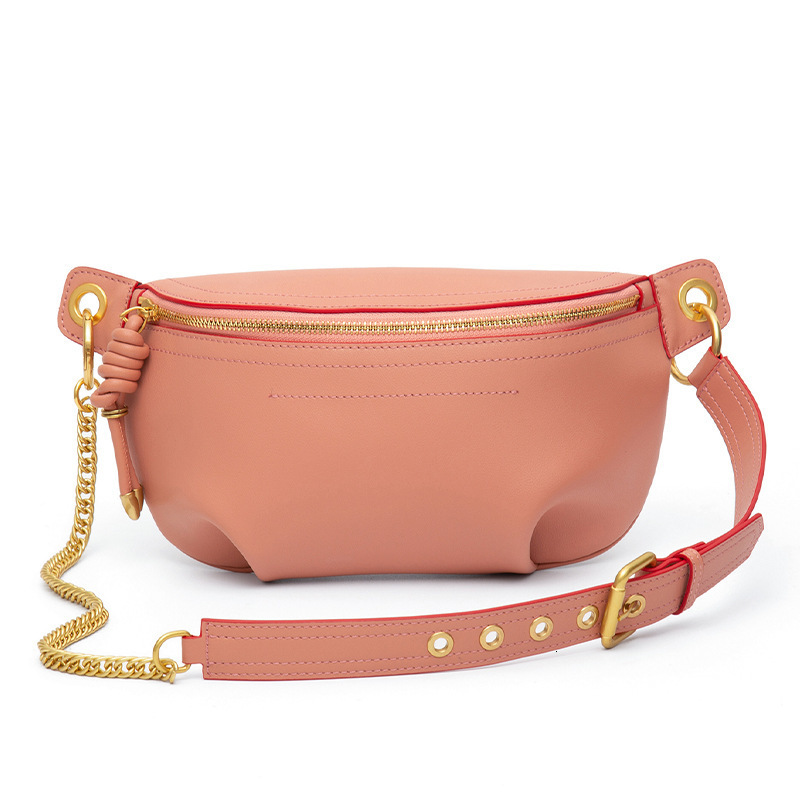 MAHEU Ins korea fashion style woman bags genuine leather fanny packs for sport outdoor travel bag for ladies girls waist bag 250206