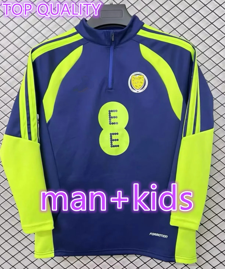 2026 scotland tracksuit training shirt long sleeve Soccer Jerseys 26 27 ROBERTSON McTominay McGREGOR SHANKLAND MCGREGOR Home maillot de Foot men kids kits unifrom