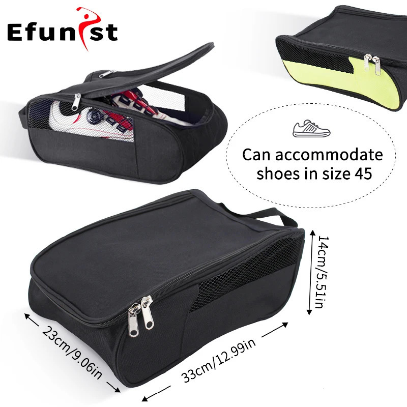 Portable Golf Shoes Bag Zipper Shoe Case Breathable Water Resistant Accessory Black Green Red Drop Ship 251129