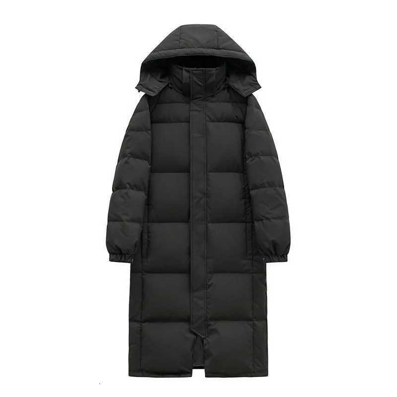 Mid drama down cotton jacket for women slim fit cotton jacket for women over the knee 2025 new thick cotton jacket forT251201