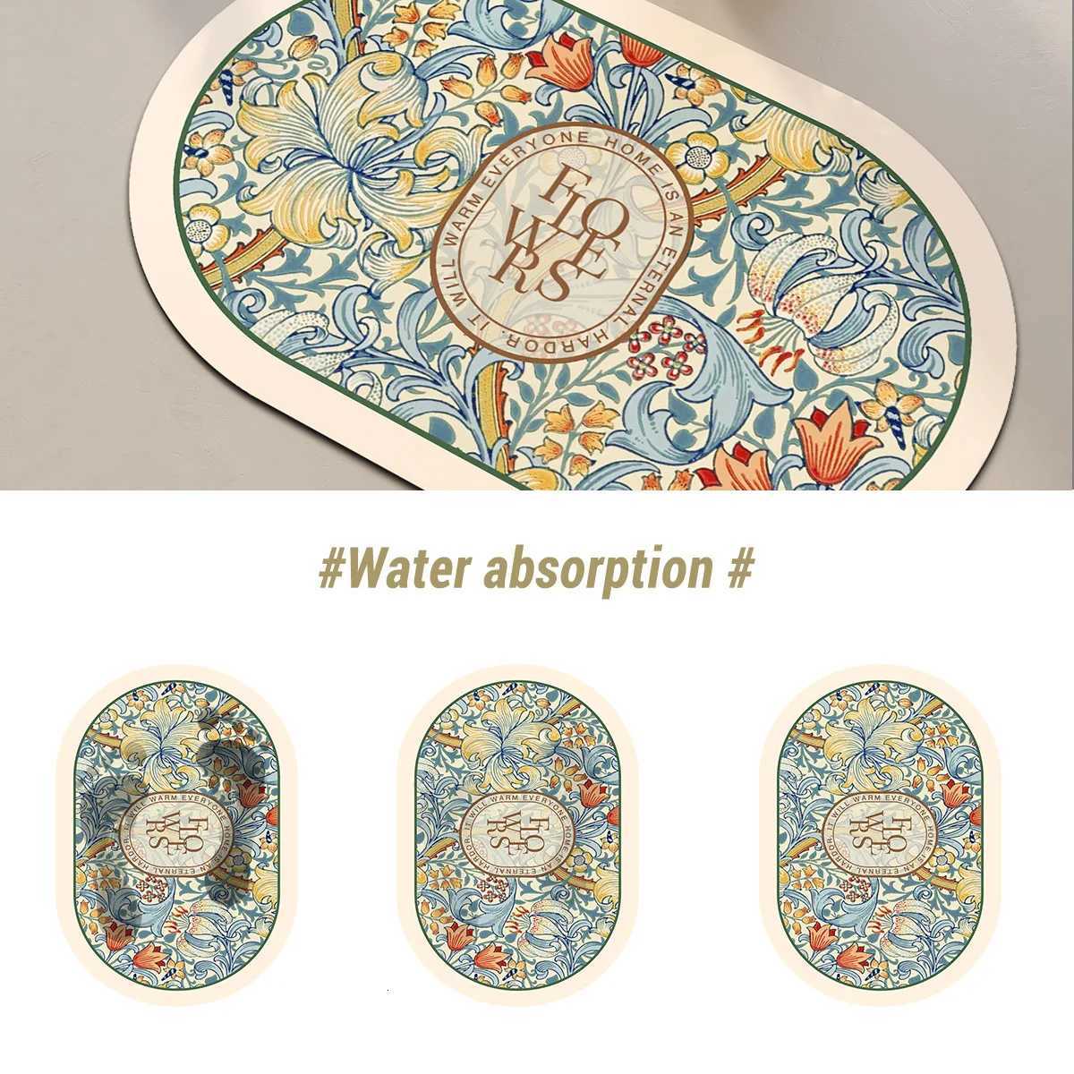Diatoeous Earth Bath Mat Non-slip Quick Dry Bathro Rug Super Absorbent Shower Rugs Toilet Pad Doormat Washable H251129