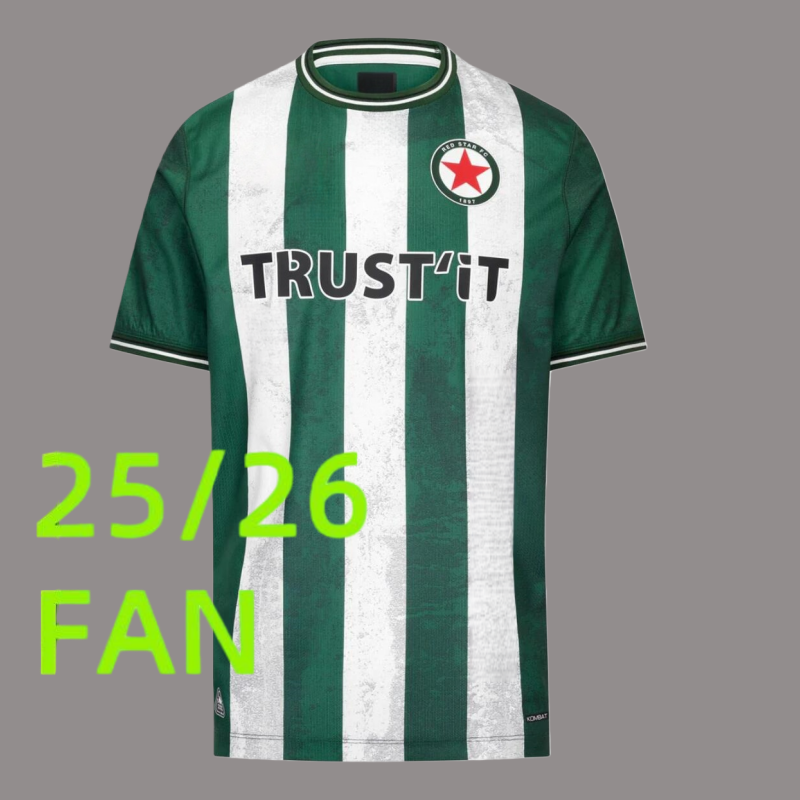Red Star F.C. 25/26 Home Jersey 2025 2026 Home Away Men football Jersey shirts kit 666