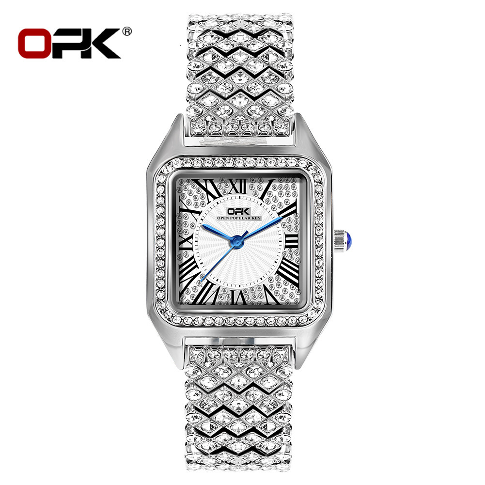 OPK Free Shipping New Designer Watch Dropshipping Hot-selling Diamond-studded Elegant Jewelry Buckle Quartz Watch Women's Watch Female Watch