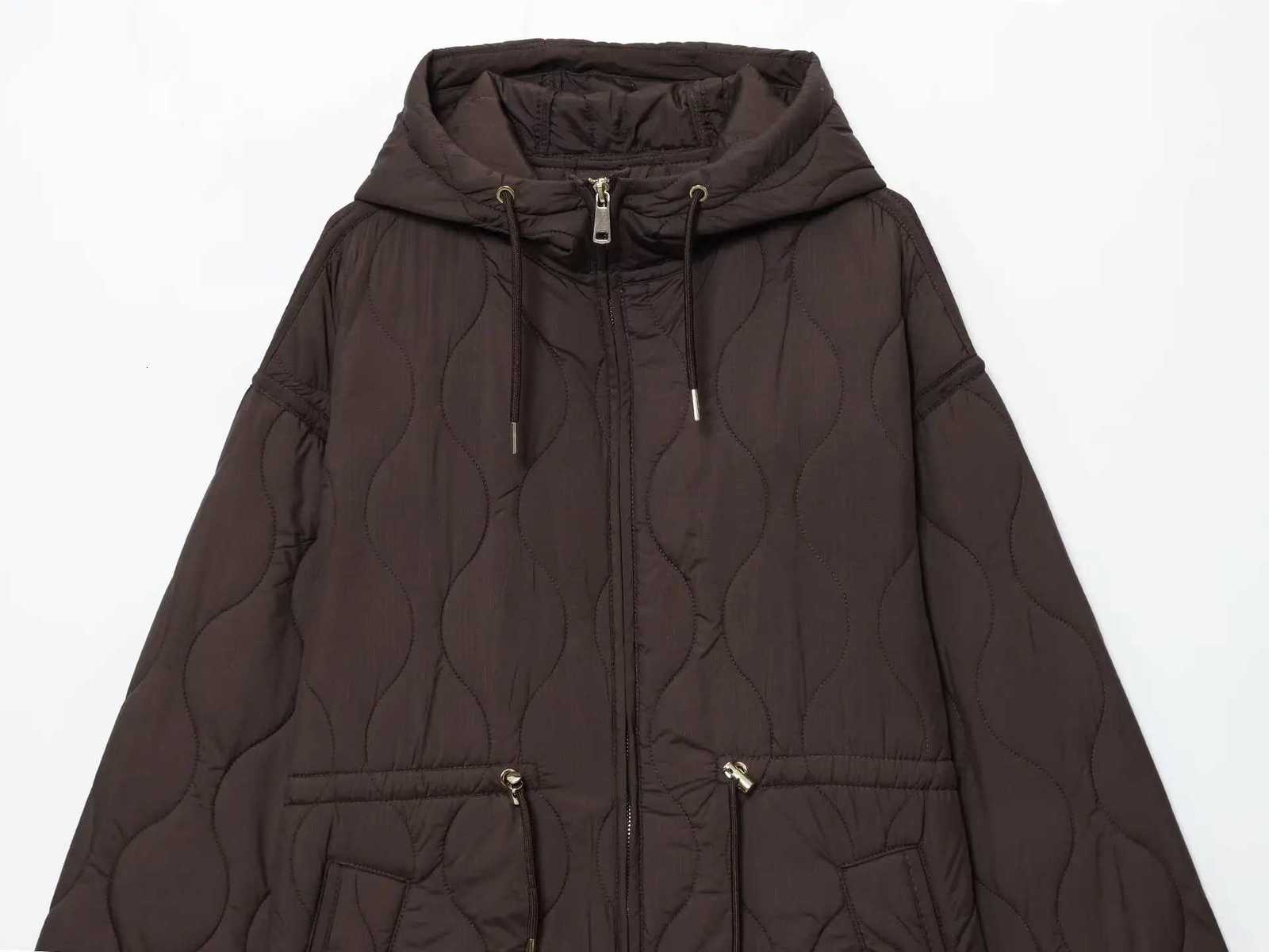 New winter products with cold-proof hooded cotton coat coats waist-covering and flesh-slimming cotton coats jackets and topsT251201