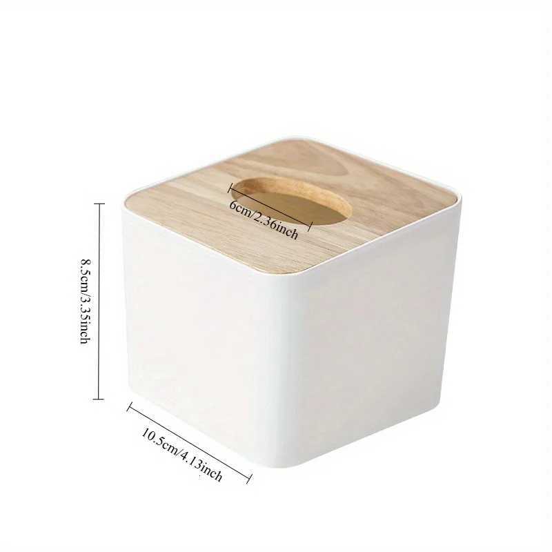 Square covered European style thick tissue box for he living ro creative napkins with lid and drawer box wooden storage bo H251201