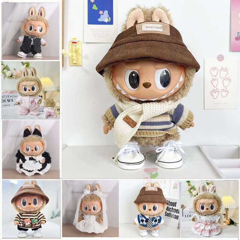 38cm Vinyl Plush Replacement Labubu Time to Chill Doll Clothes dh1103042281JY