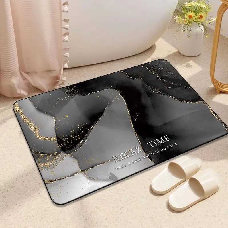 Bathro absorbent floor mat toilet floor mat non-slip household toilet door carpet cartoon diat d quick drying H251129