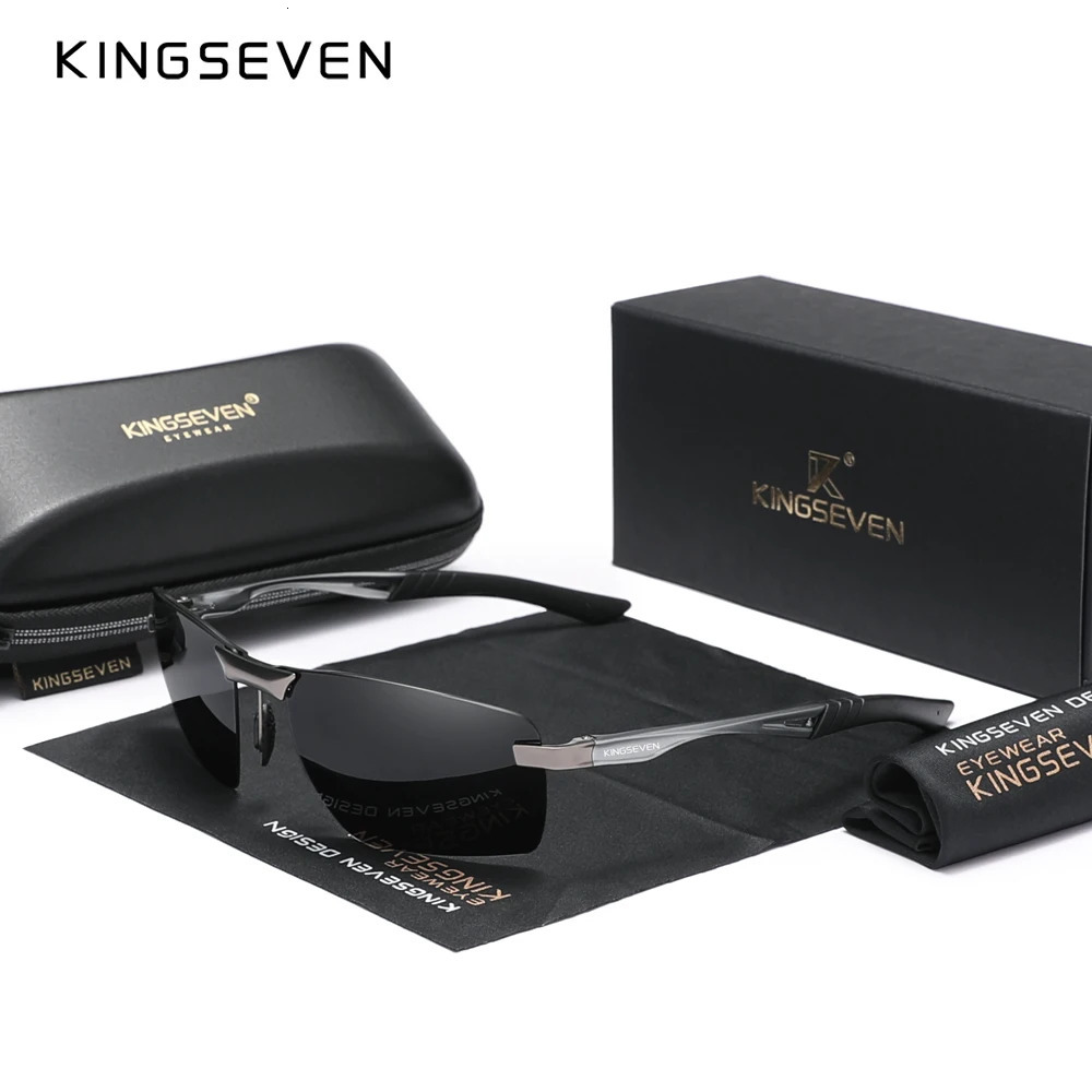 KINGSEVEN Mens Polarized Sunglasses Aluminum Frame UV400 Sun Glasses Male Eyewear Driving Glasses 251129