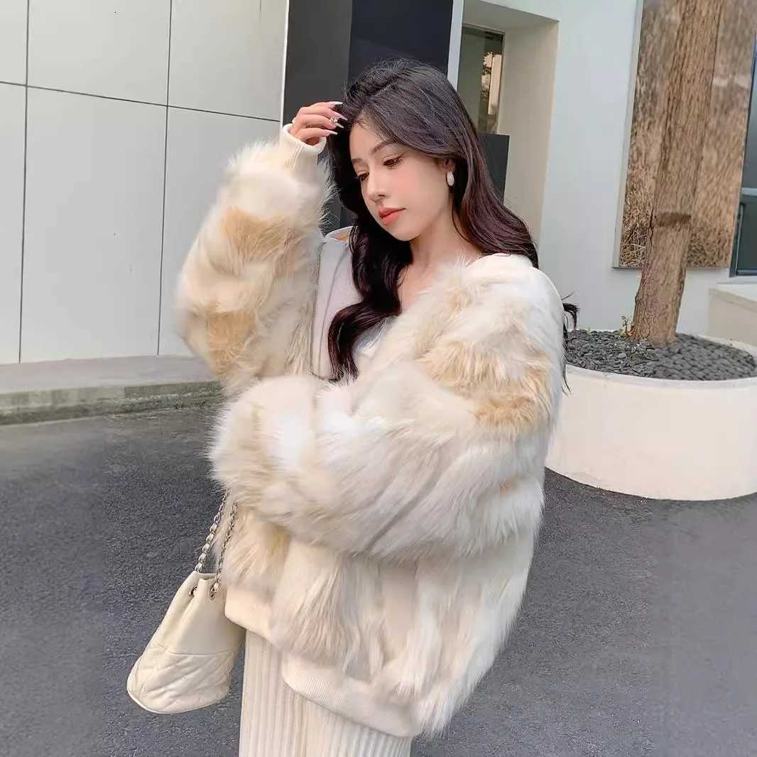 Autumn Winter 2025 Women Faux Fur Coats Mid Length Jackets Hooded Coat Thick Warm Y2k Elegant Streetwear Jacket Work OuterwearT251201