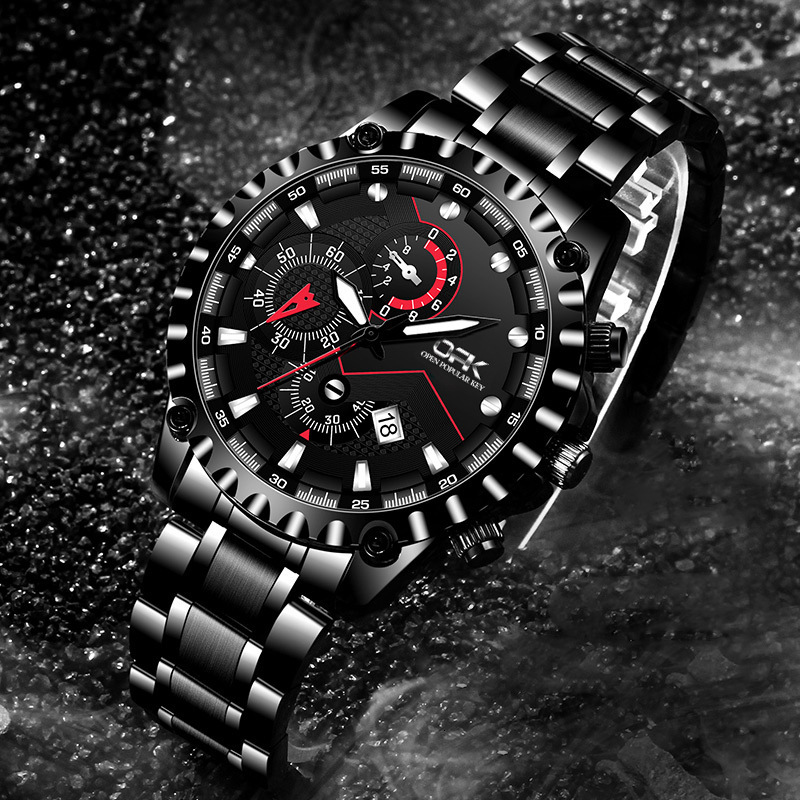 OPK Free Shipping New Designer Watch Cross-border High-quality Calendar Quartz Watch High-quality Luxury Men's Watch