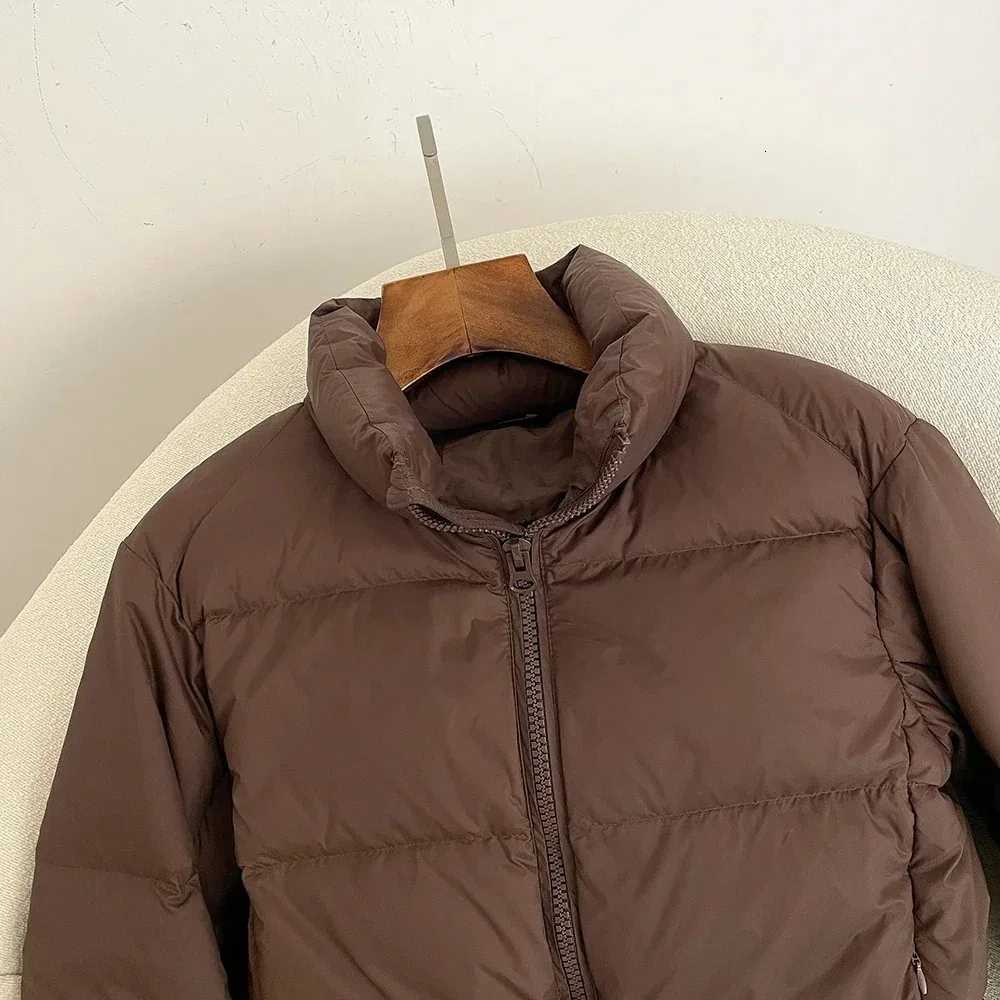 Autumn Winter Thickened Down Jacket Women Stand Collar Short Coat 50 White Duck Down Jacket Warm Jacket Daily CommutingT251201
