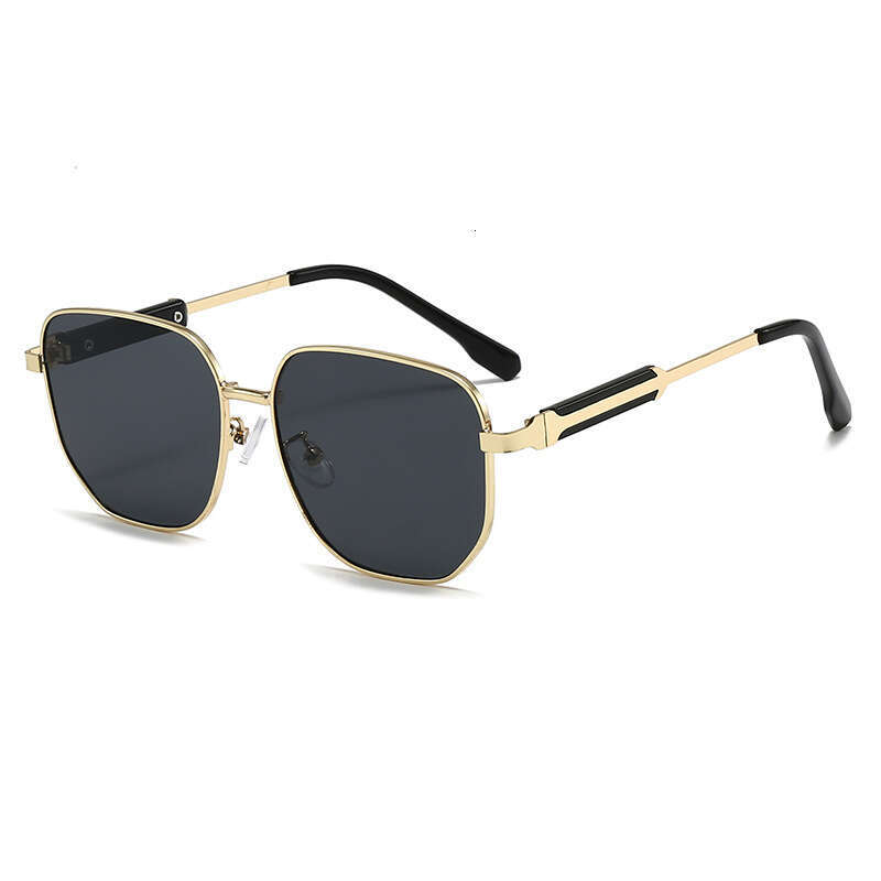 Designer European and American INS Internet Celebrity Same Style for Women Square Frame Metal Fashion Sunglasses